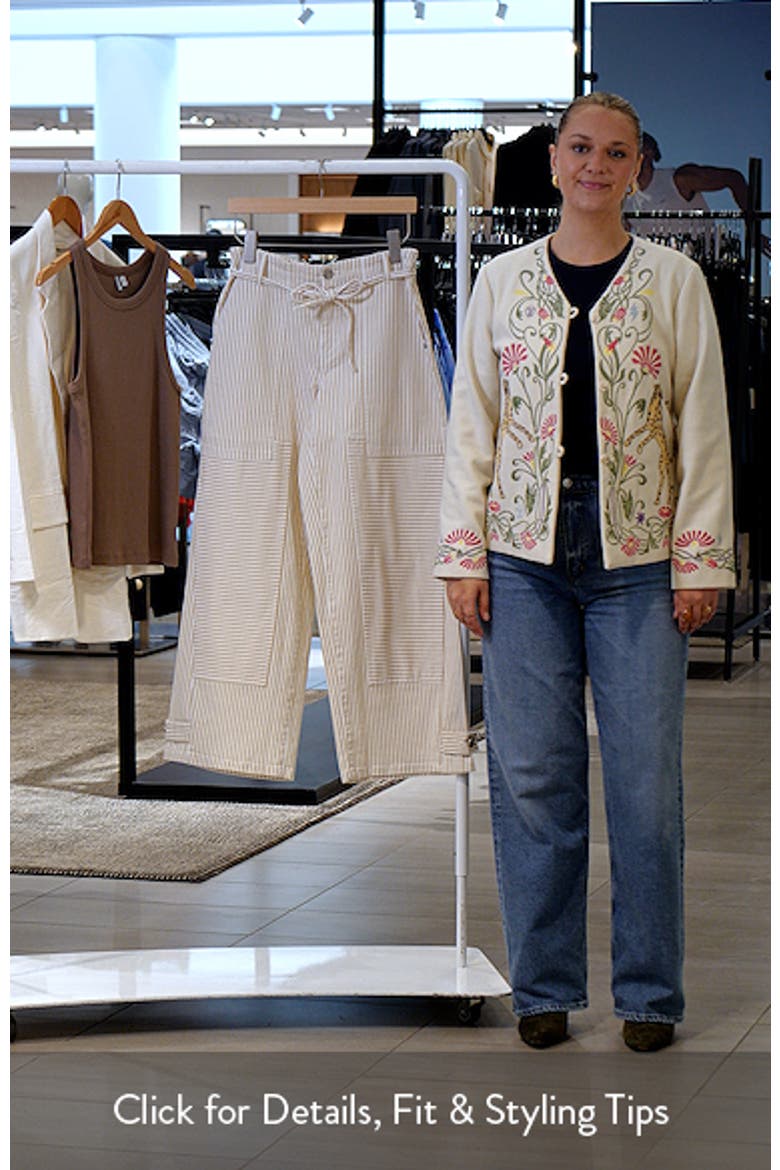 Tie Waist Patchwork Wide Leg Pants video