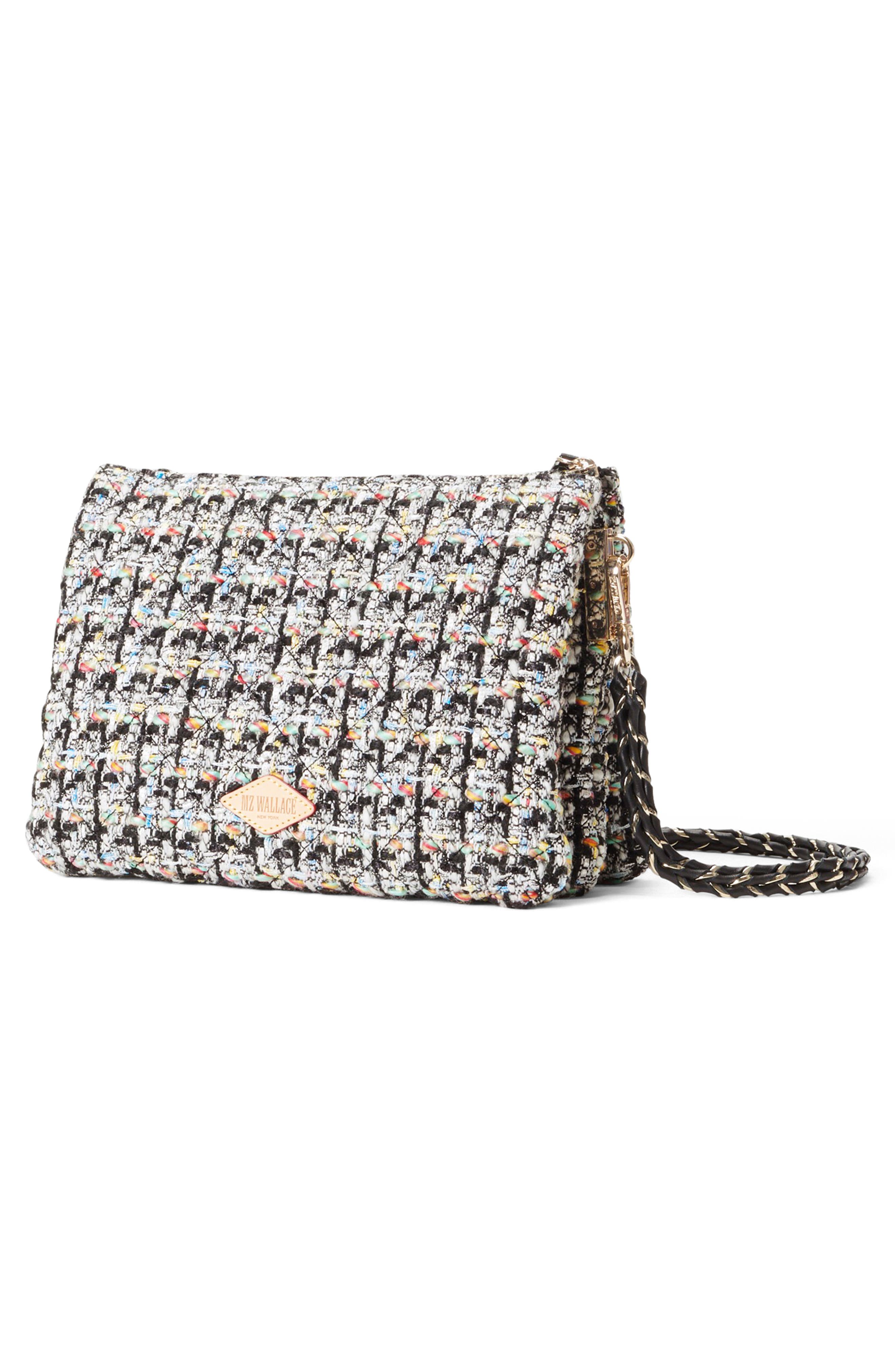 MZ Wallace Large Crosby Pippa Quilted Crossbody Bag, Alternate, color, Boucle