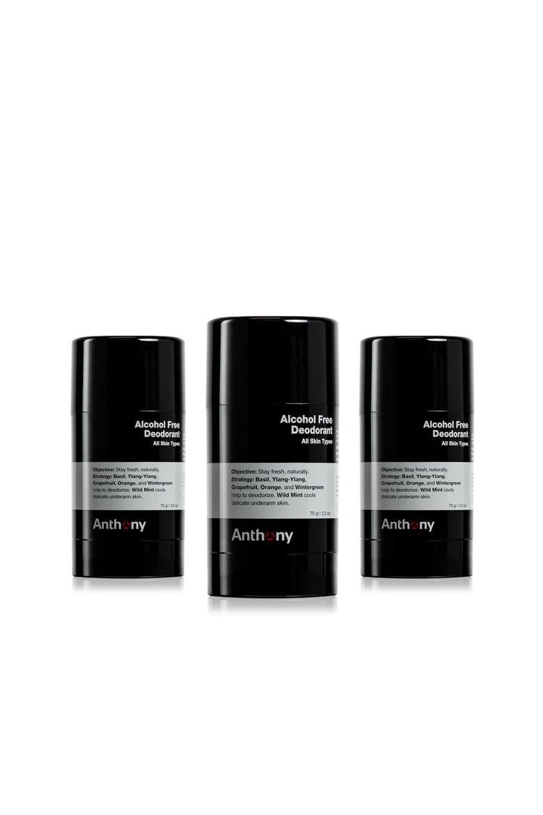 Alcohol Free Deodorants Multi-Pack Of 3, Main, color, Blue