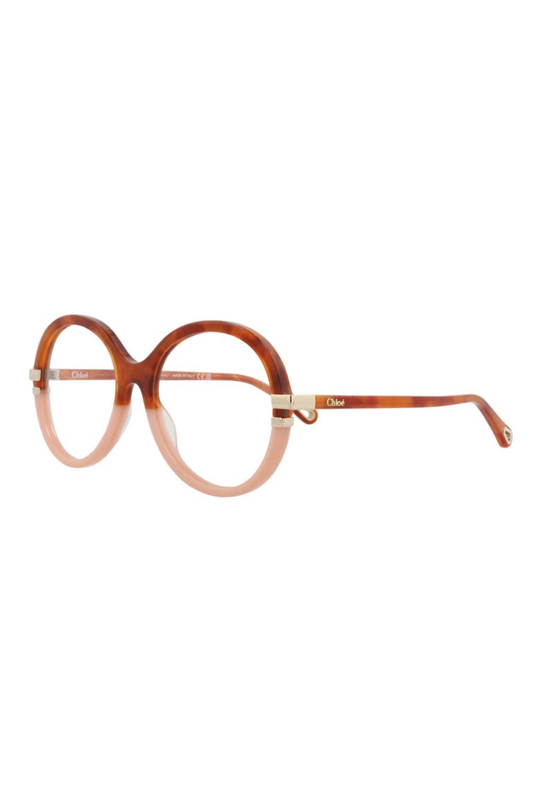 54mm Round Optical Glasses, Alternate, color, HAVANA HAVANA TRANSPARENT