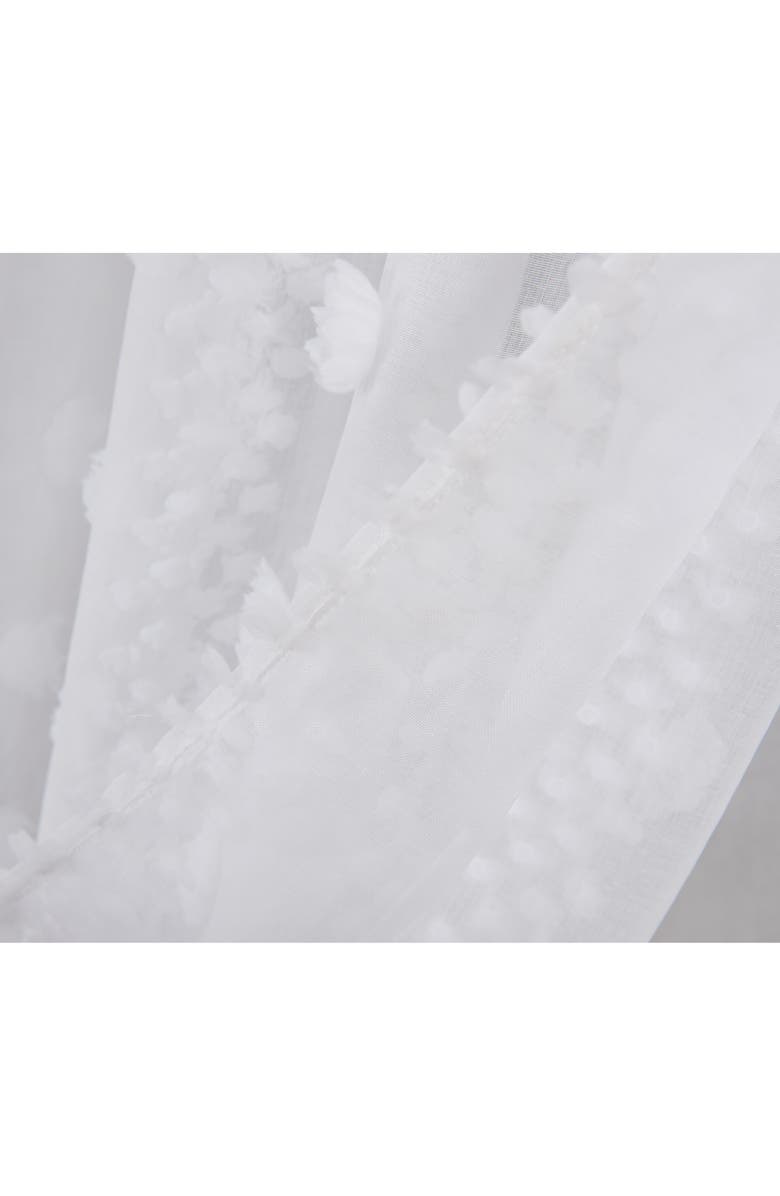 DAINTY HOME Cloud Set of 2 Semisheer Panel Curtains, Alternate, color, 