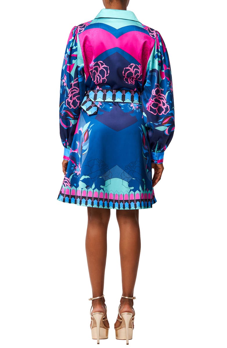 CIEBON Billy Floral Print Long Sleeve Dress, Alternate, color, Navy