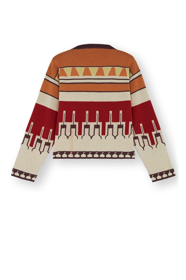 Pattern Cardigan, Alternate, color, Multicolor