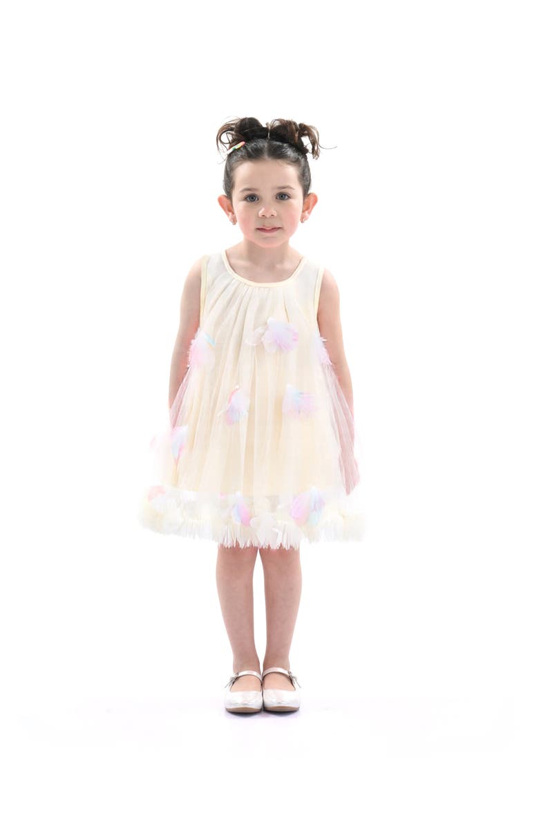 Mimi Tutu Blooming Tulle Sleeveless Dress, Main, color, Ivory