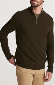 34 Heritage Cashmere, Silk & Wool Quarter Zip Sweater