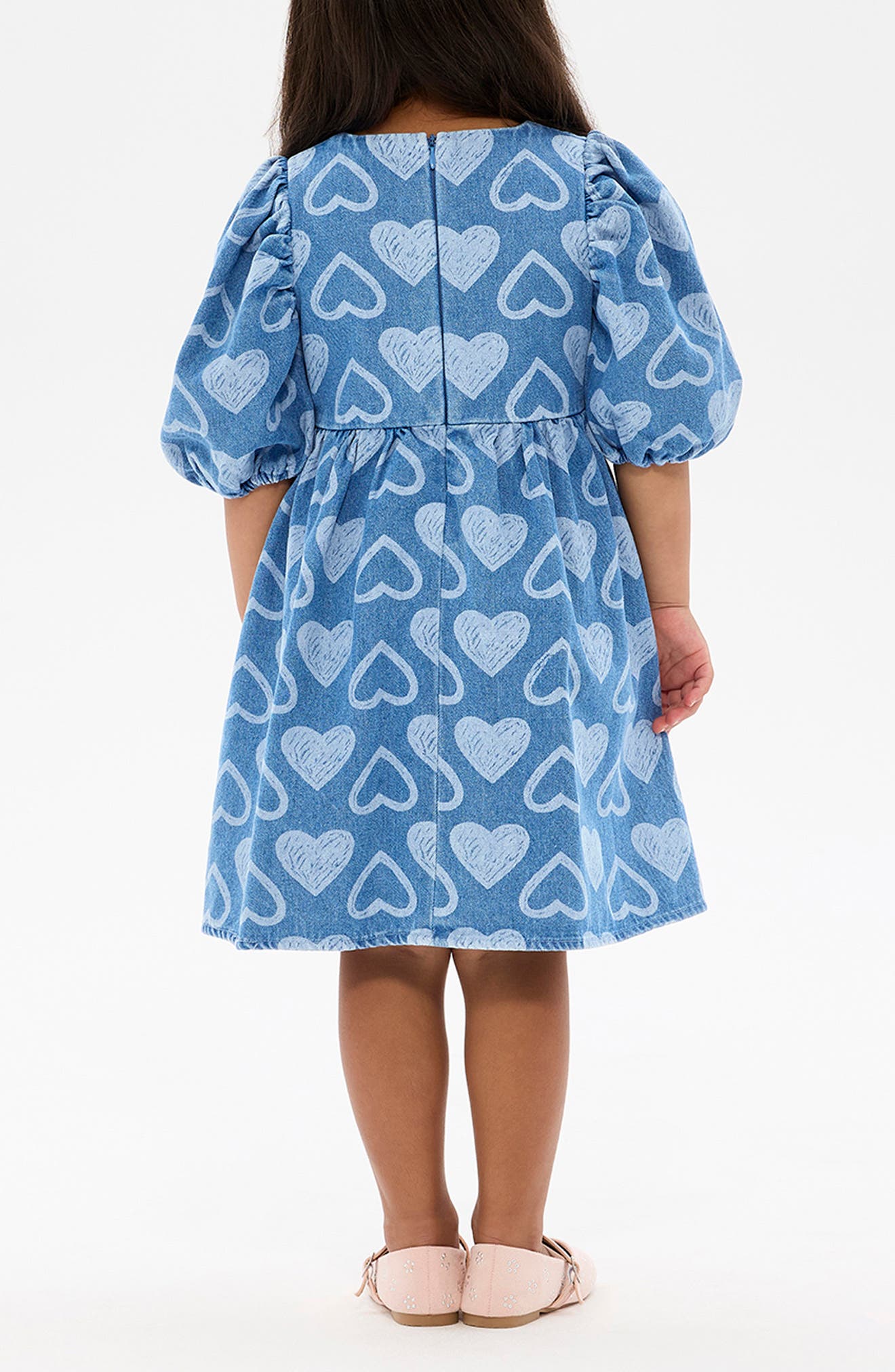 Rock Your Kid Kids' Rebel Heart Chambray Dress | Nordstrom