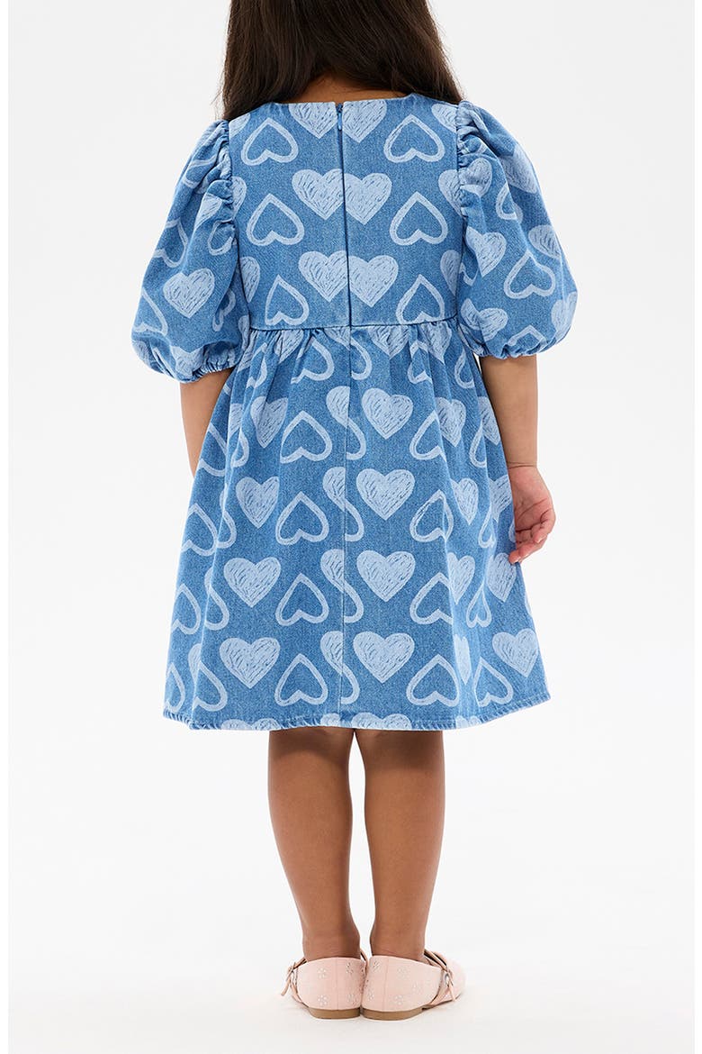 Kids' Rebel Heart Chambray Dress, Alternate, color, BLUE CHAMBRAY