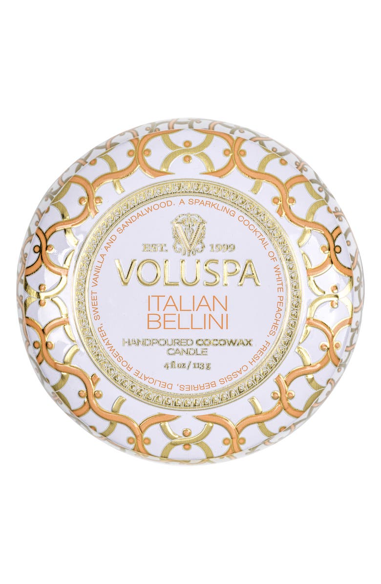 Voluspa Italian Bellini Mini Tin Candle, Alternate, color, Italian Bellini