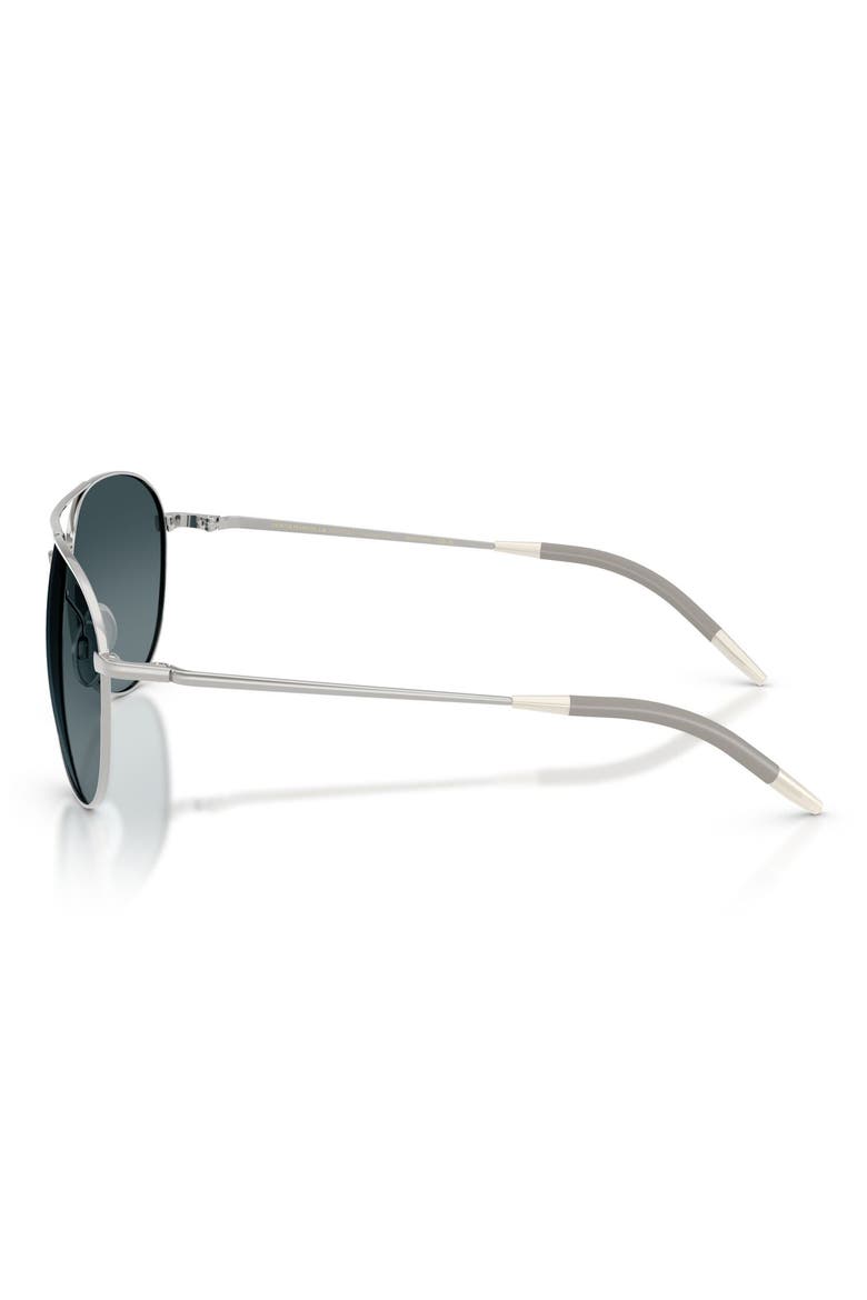 Benedict 59mm Photochromic Gradient Aviator Sunglasses, Alternate, color, SILVER / BLUE GRADIENT POLAR