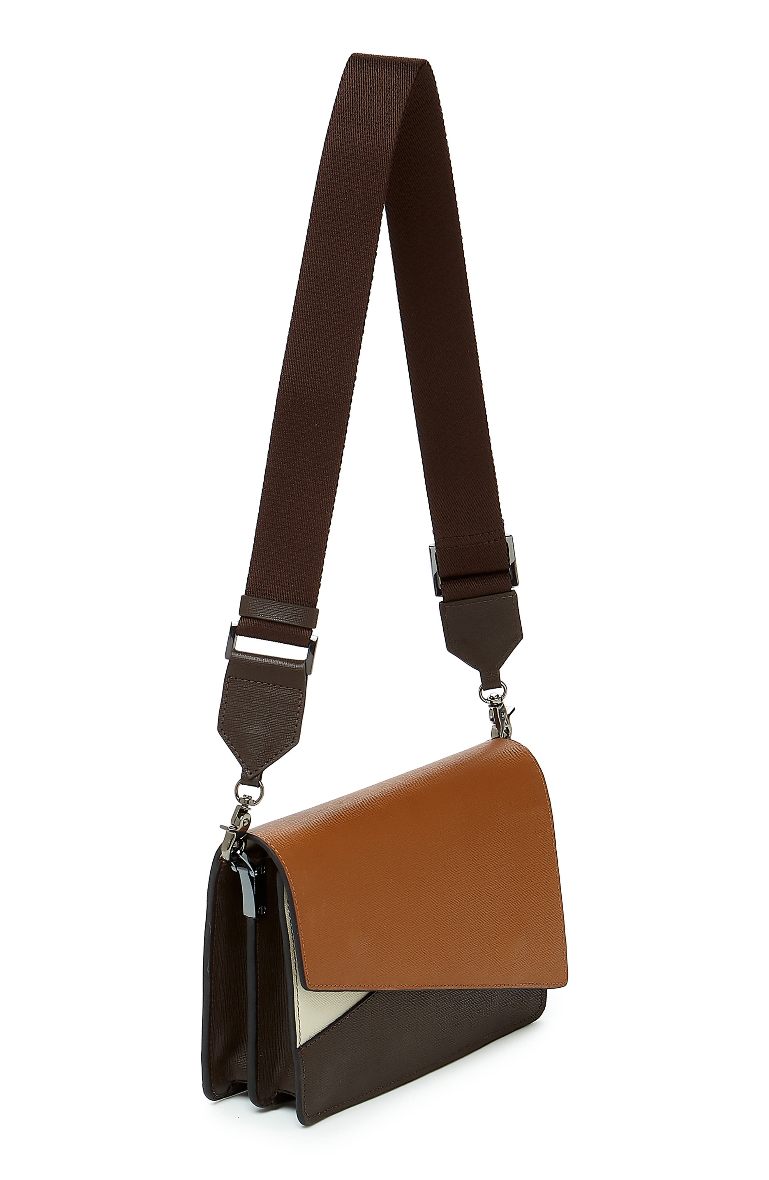 Botkier Crosstown Colorblock Leather Crossbody Bag, Main, color, 