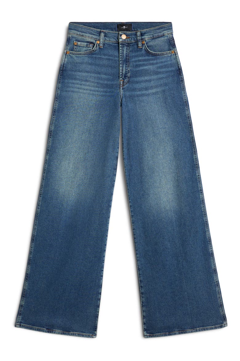 Lotta Wide Leg Jeans, Alternate, color, SEA LEVEL