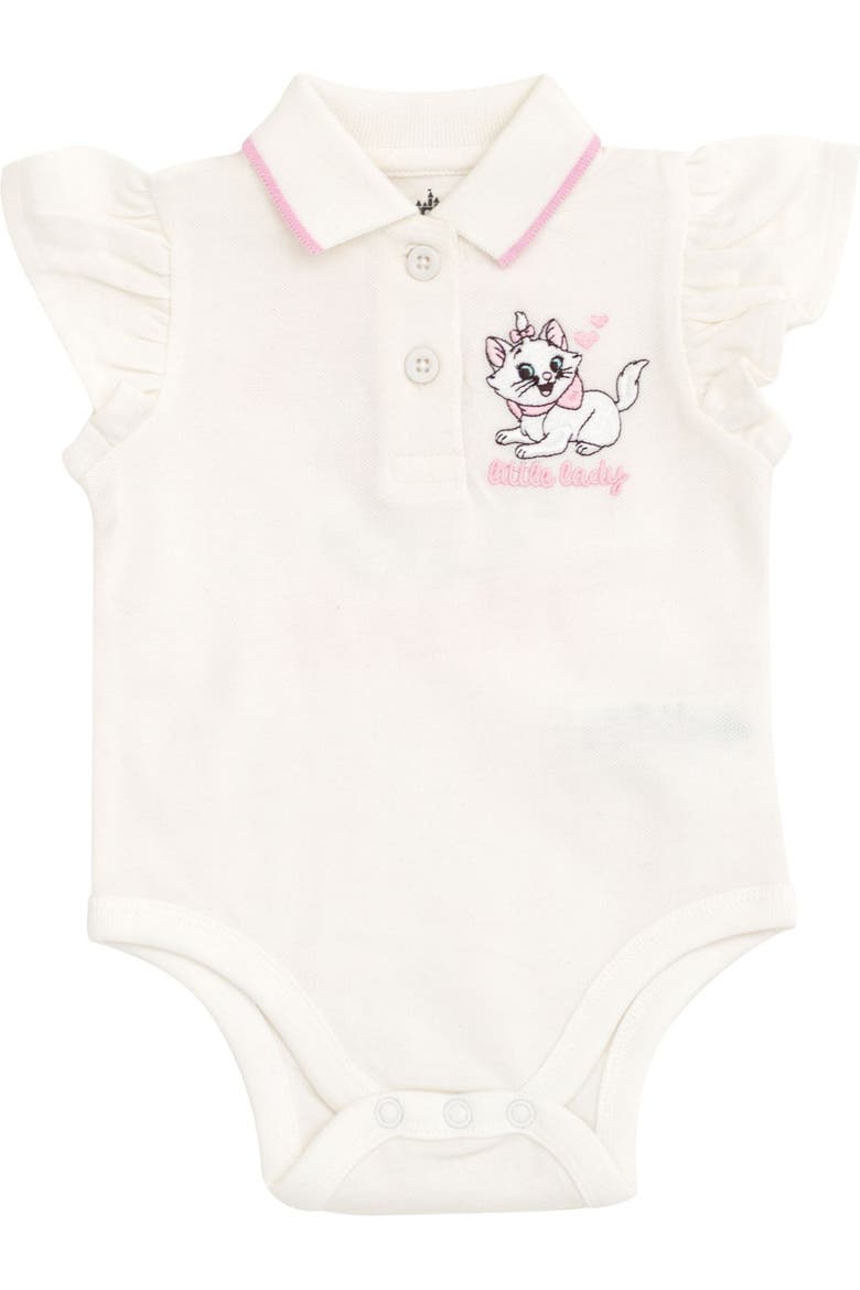 The Aristocats Marie Pleated 2-Piece Bodysuit and Skirt Set, Alternate, color, White Blue Marie