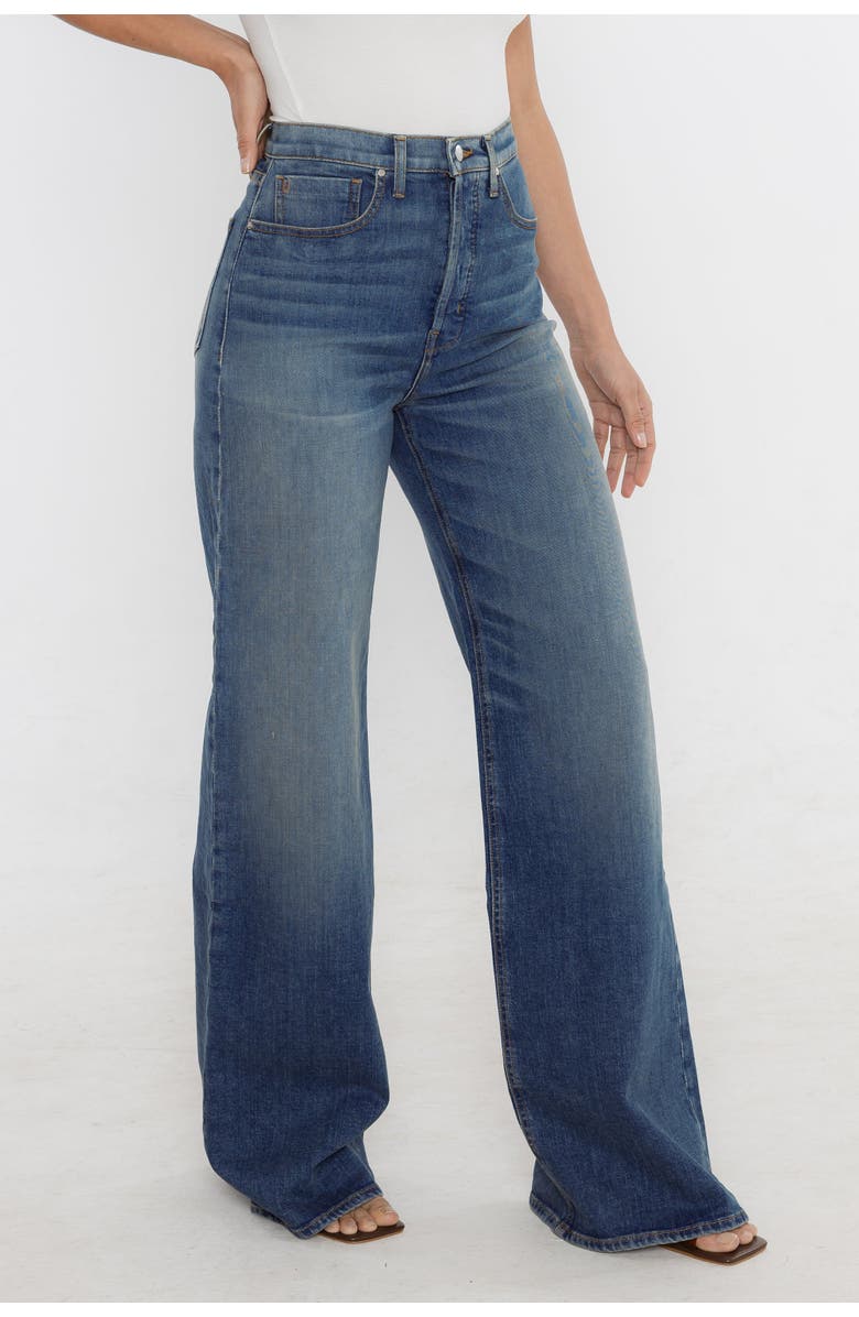 Rudes Denim The Phoenix wide-leg Jean, Alternate, color, Seaside Blue