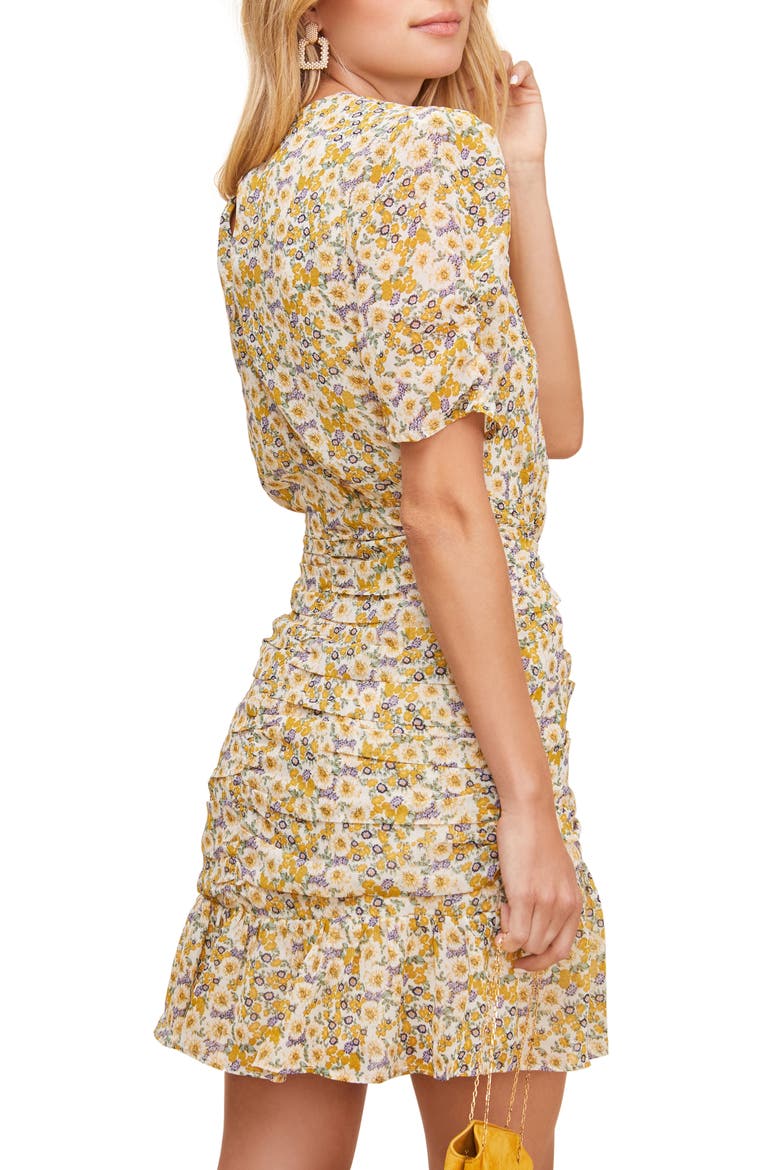 Lucky Me Minidress, Alternate, color, MUSTARD BLUE DAISY FLORAL