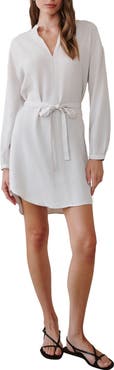 Bella Dahl Long Sleeve Belted Minidress