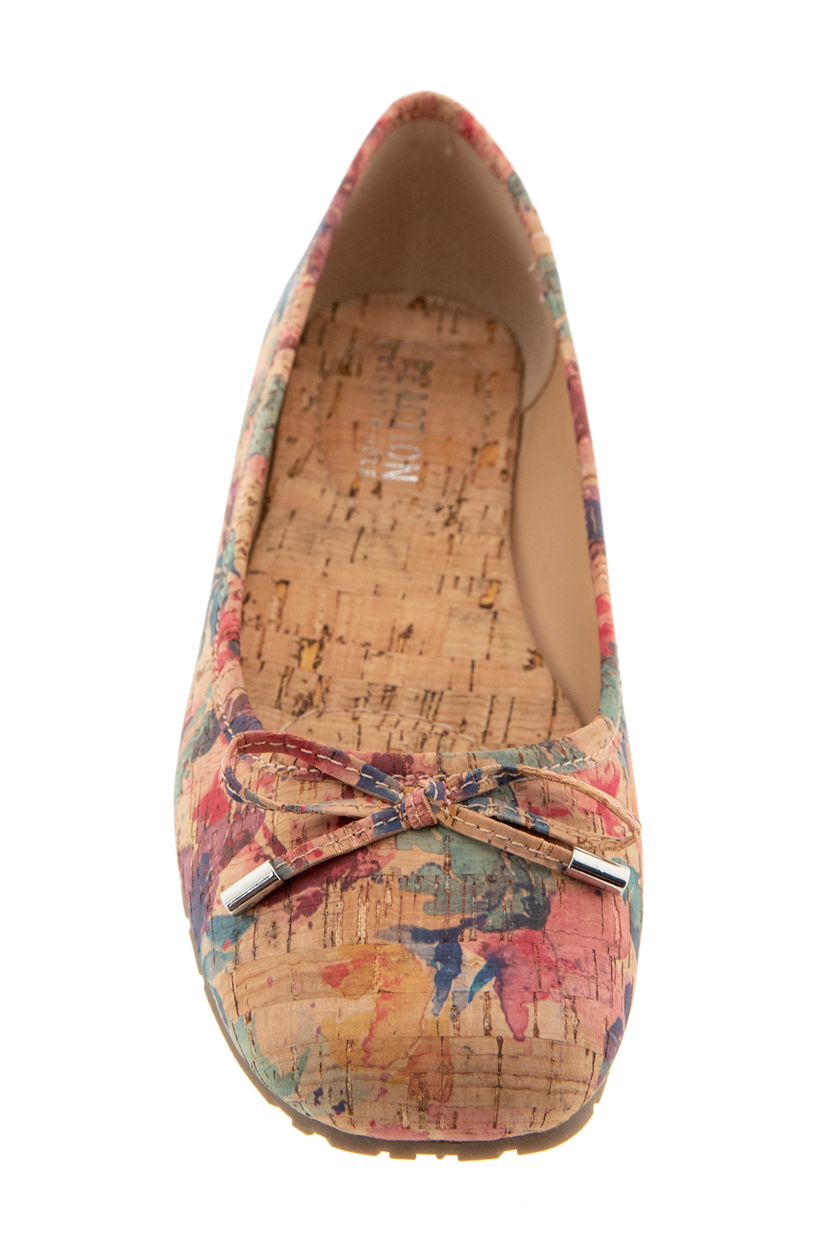 Elstree Ballet Flat, Alternate, color, PANSY FLORAL CORK