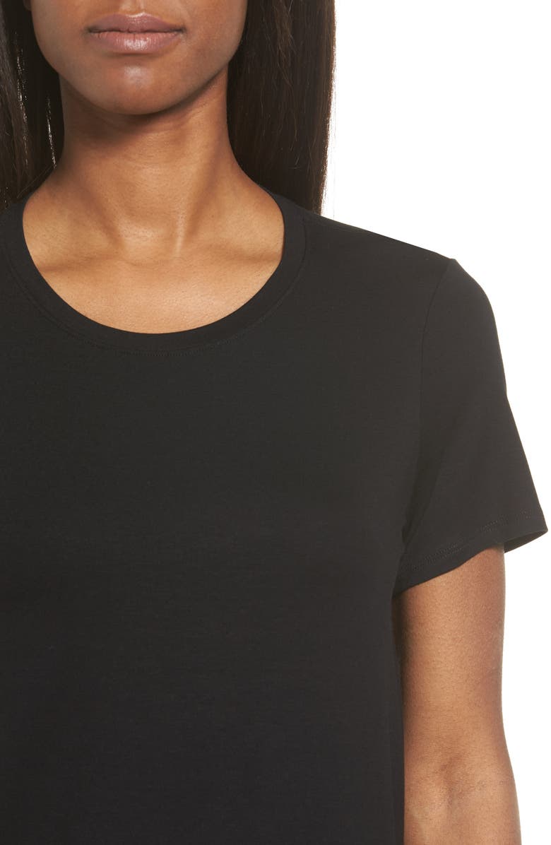 Eileen Fisher Short Sleeve Jersey Tee, Alternate, color, 