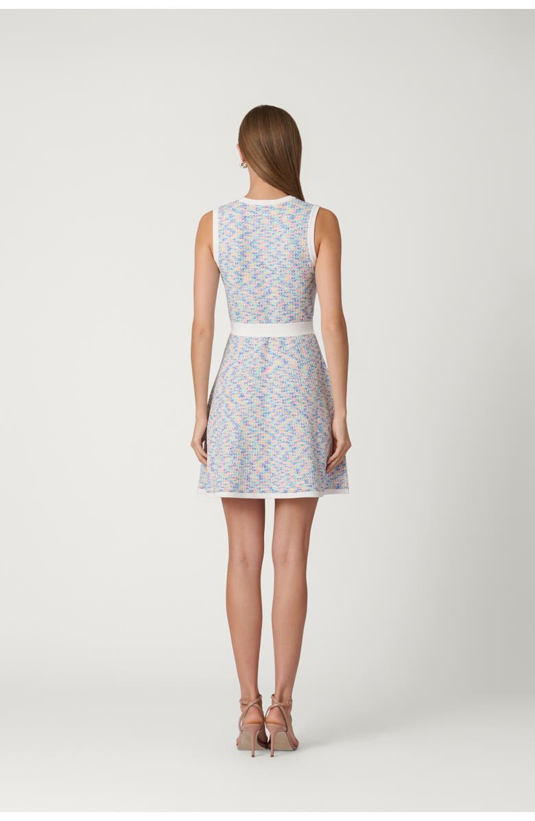 Shoshanna Talmadge Texture Knit Coco Dress, Alternate, color, Candy Multi/White