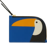 FARM Rio Toucan L-Zip Leather Wallet