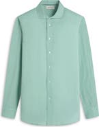 Bugatchi Axel Shaped Fit Linen Button-Up Shirt