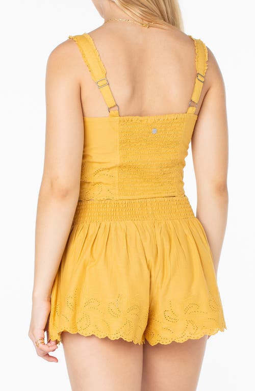 Roxy Hazel Lace-up Cotton Crop Tank