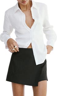 MANGO Pocket Linen Shirt