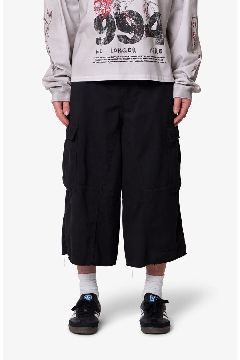 Extra Long Cargo Shorts, Main, color, BLACK