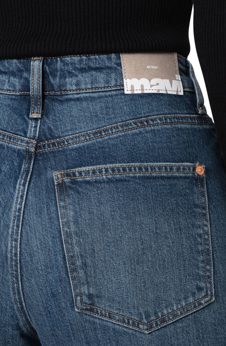 Mavi Jeans Florida High Waist Wide Leg Jeans, Alternate, color, Midnight Classic Blue