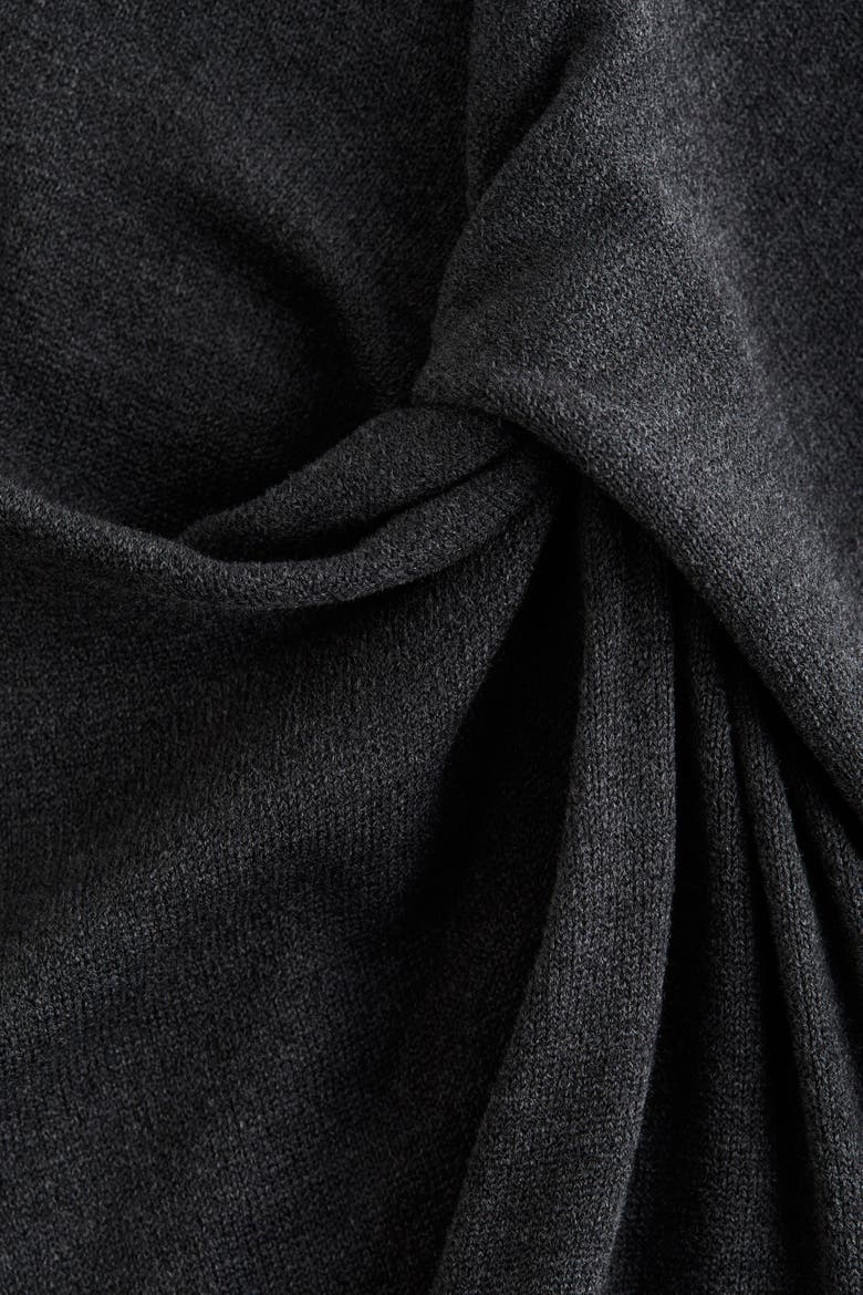 Twist-detail Vest Top, Alternate, color, Dark gray melange