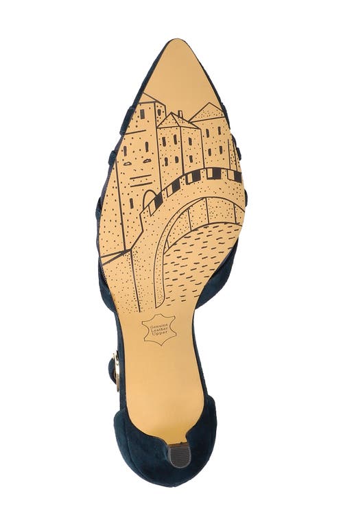 Bella Vita Women's Malani Kitten Heel Pumps In Navy Suede