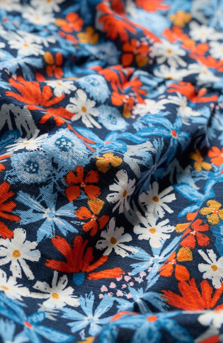 Seasalt Cornwall Tiered Organic Cotton Midi Dress, Alternate, color, Pastel Garden Maritime