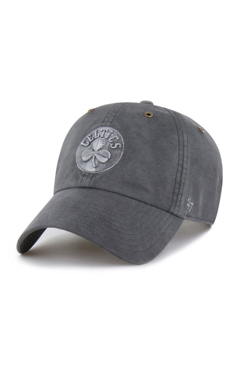 CARHARTT X 47 Men's Carhartt x '47  Charcoal Boston Celtics Clean Up Adjustable Hat, Alternate, color, Charcoal