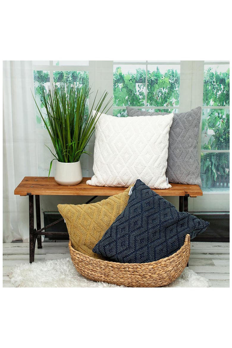 Sorrel Hand-Woven Accent Pillow, Alternate, color, NAVY