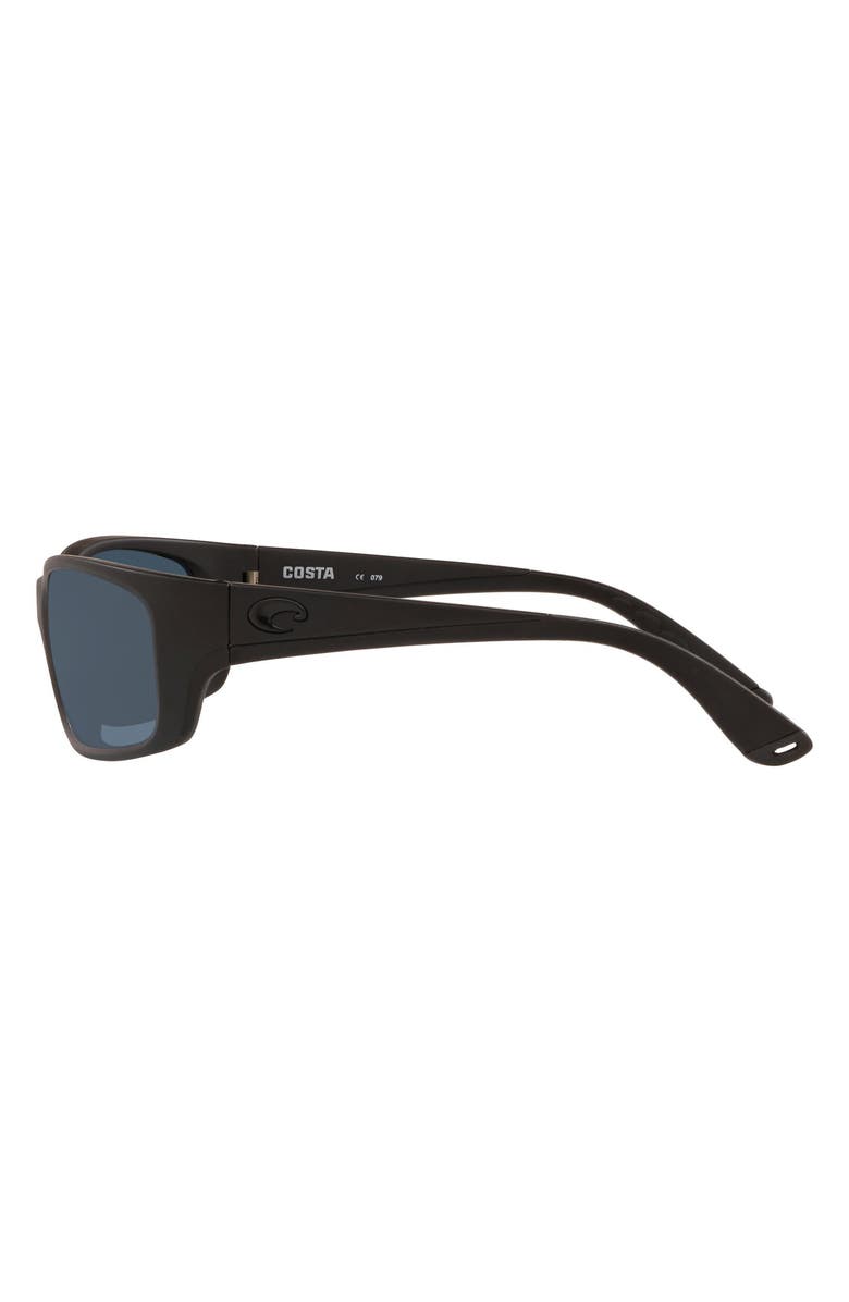Costa Del Mar 62mm Polarized Wraparound Sunglasses, Alternate, color, Black
