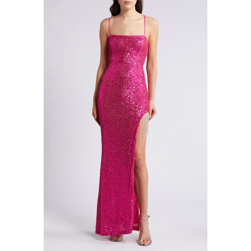 LULUS LULUS HERE FOR THE SHOW SEQUIN GOWN