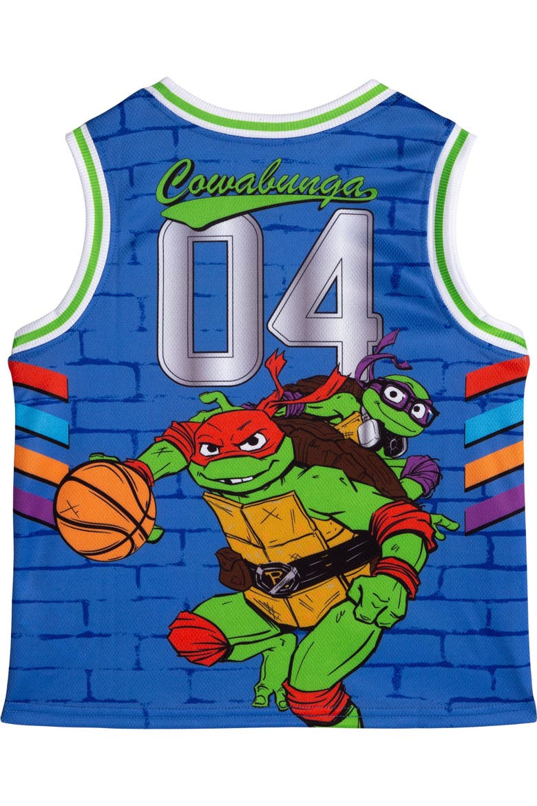 Basketball Jersey and Shorts Set, Alternate, color, Leo and Mikey Blue