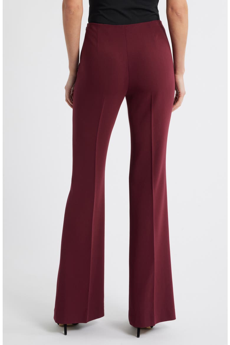 'Demitria - Admiral Crepe' Flare Leg Pants, Alternate, color, GRENACHE