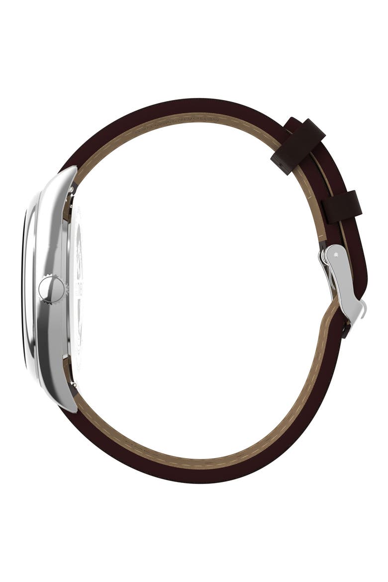 Legacy Leather Strap Watch, 41mm, Alternate, color, BROWN
