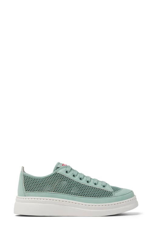 Camper Runner Up Perforated Platform Sneaker In Medium Green