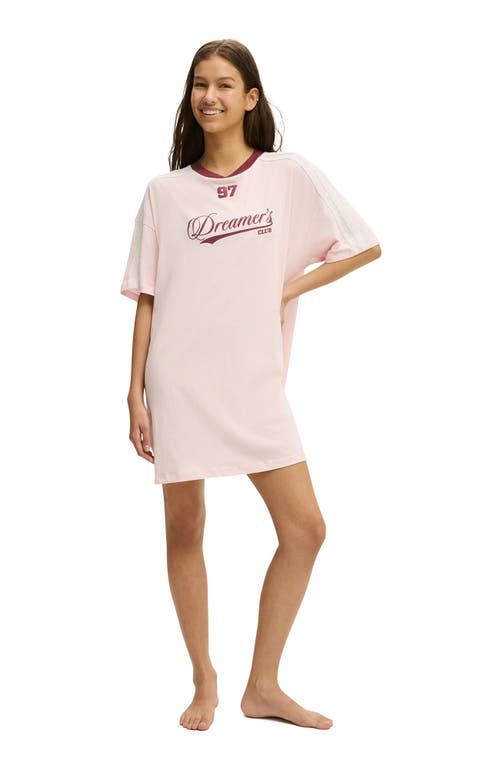 Cotton On Body 90 S Sporty Tshirt Nightie In Pink