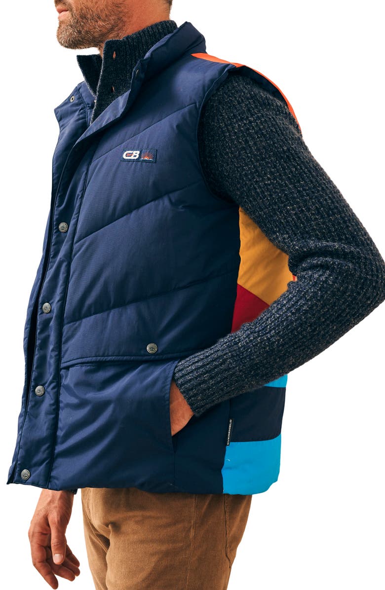 Faherty x CB Sports Soleil Vest, Alternate, color, Nordic Navy / Multi Color