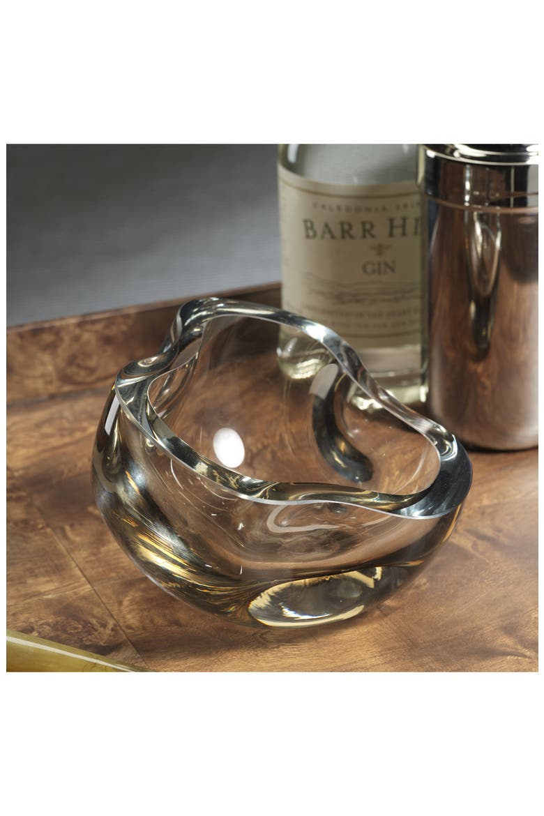 Viento Wave Glass Bowl, Alternate, color, TAUPE