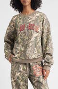 BOYS LIE Kara 1-800-Manhunt Camo Cotton Blend Sweatshirt