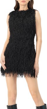 IVONNE Fantasy Short Dress with Round Neck