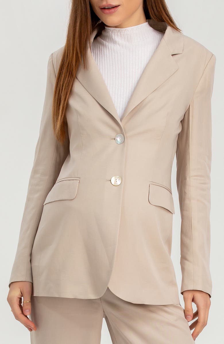 PIETRO BRUNELLI MATERNITY Eliana Two-Button Maternity Blazer, Main, color, 