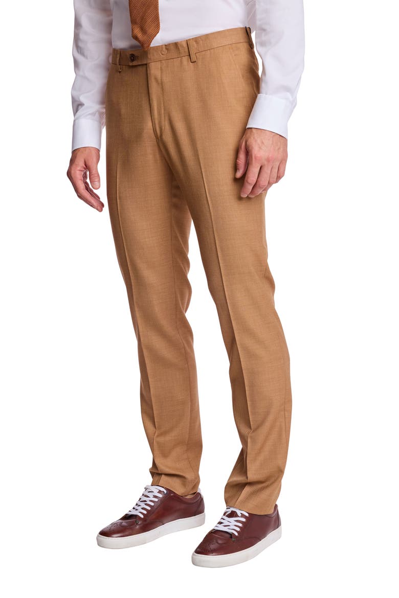 Downing Slim Fit Dress Pants, Alternate, color, KOMBUCHA SHARK