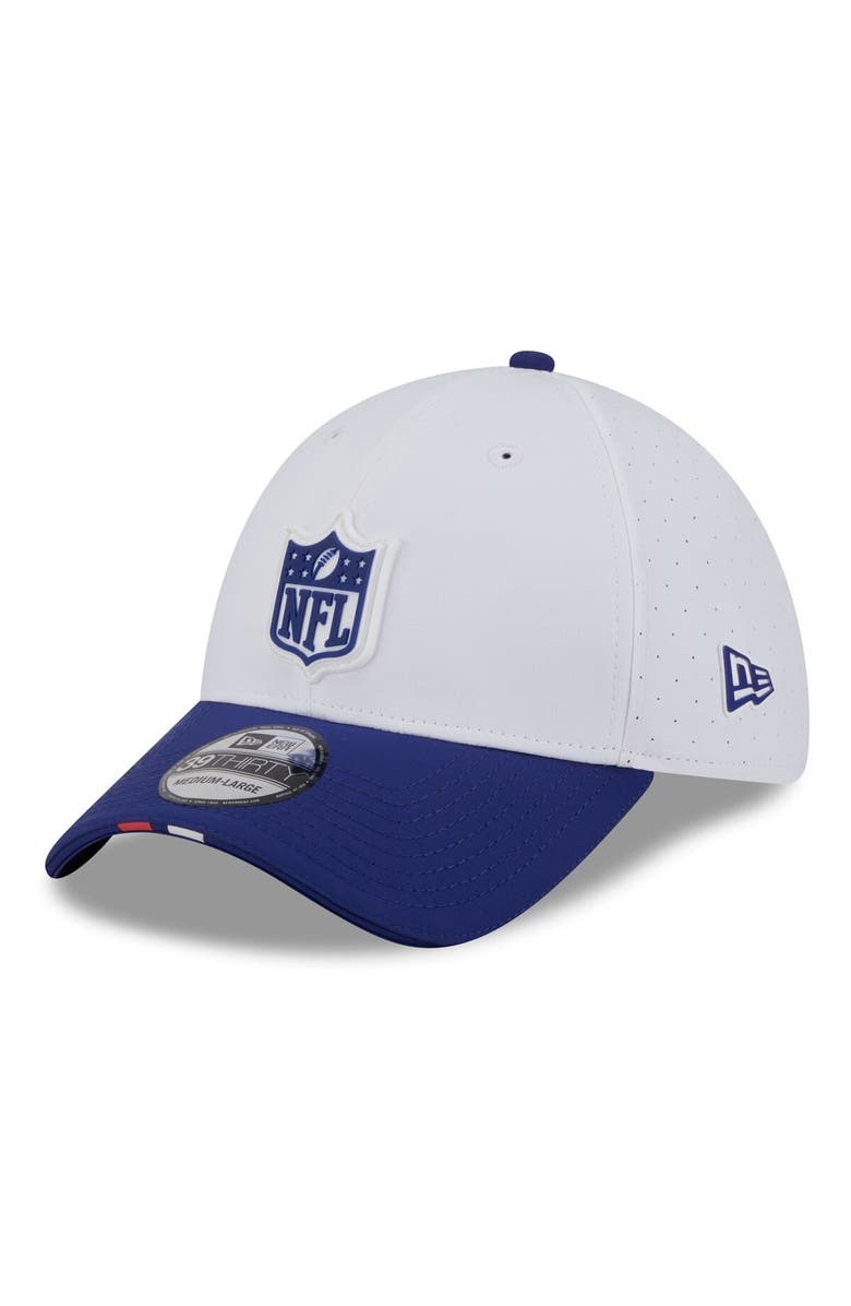 New Era Men's New Era White/Navy 2025 NFL Training Camp 39THIRTY Flex Hat, Main, color, White