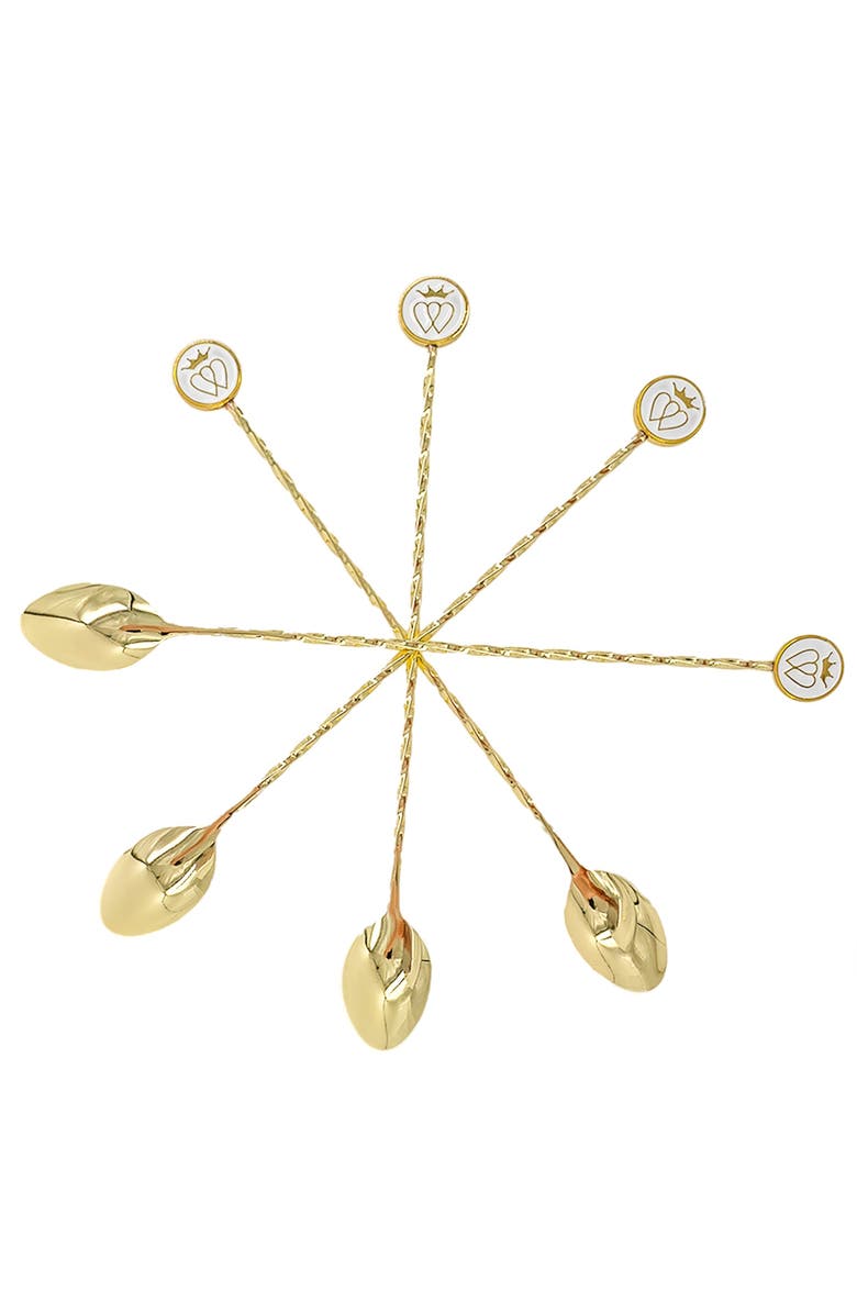 Prince of Scots French Cocktail Spoons Gift Set, Alternate, color, Gold