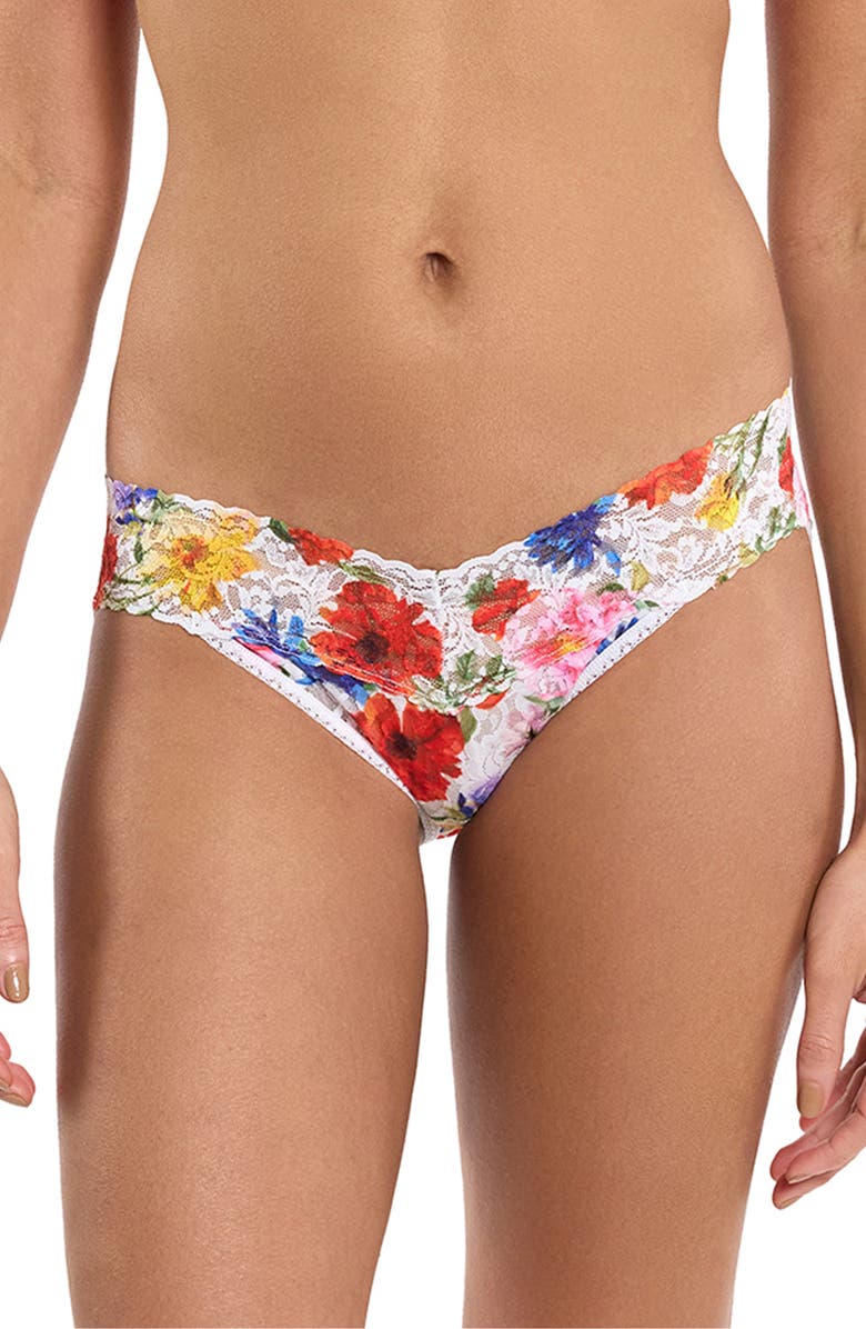 Hanky Panky Lace Vikini, Main, color, Meadow Mix