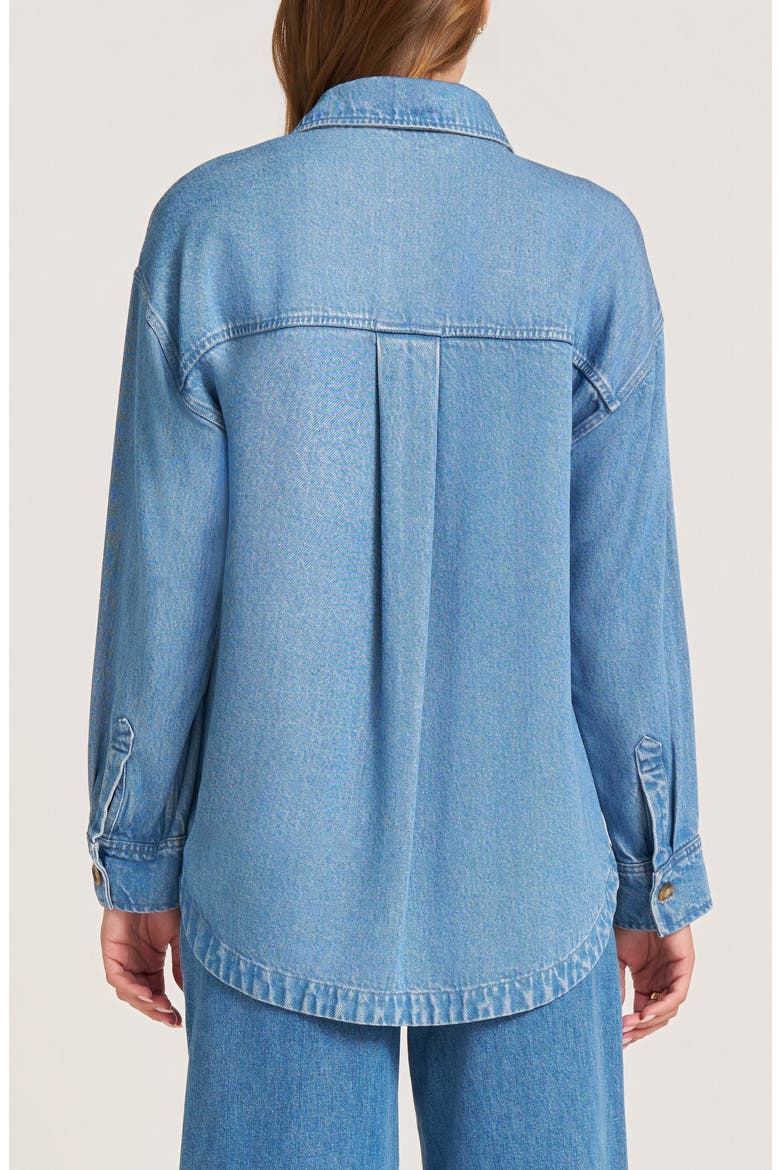 Peak View Relaxed Fit Denim Button-Up Shirt, Alternate, color, DENIM